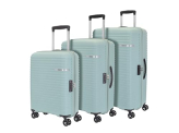 American Tourister Pp Liftoff+ Trolley Bag With Tsa Lock & 8 Wheel, Hard Check-In Suitcase For Travel With Double Wheel, Seafoam Blue, 55,67,79 Cm (Small +Medium +Large), Set Of 3Pc (Me5 (4) 11 904)