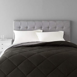 Amazonbasics Reversible Microfiber Comforter – King (102″X90″) – Black, Pack Of 1
