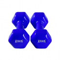 Aurion Vinyl Coated Dumbbells 1-5 Kg (Set Of Two) | Strength Training Equipment For Home And Gym Use | For Men And Women (2 Kg (1 Kg X 2), Blue)