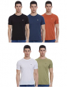 Cazibe Men’S Regular Fit T-Shirt (Cz11102-Combo 4-M_Multicolour_M)