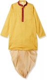 Gubbarey Boy’S Crepe Kurta Pyjama (915-3_Blue_3-4 Years)