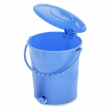 Kuber Industries Plastic Dustbin Garbage Bin With Handle, 10 Liters (Blue) – Ctktc034631