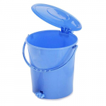 Kuber Industries Plastic Dustbin Garbage Bin With Handle, 10 Liters (Blue) – Ctktc034631