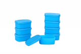 Signoraware Cute Plastic Container Set, 100Ml, Set Of 8, Turkish Blue