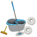 Frestol – Spdmpp0601Gb Plastic Mop +3 Refill+Rod + Wiper – Grey/Blue