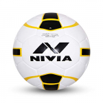 Nivia Fb-245 Leather Football, Size 5 (Multicolour) And Nivia Ball Pump Double Action
