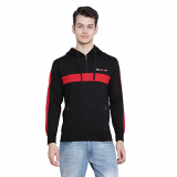 Genx Men’S Cotton Breeza Black Hoodie Sweatshirt, Small Breeza_Blk