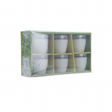 Ivy By Homestop Coffee Mug ( White)- Set Of 6.