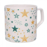 Ivy Homestop Round Puja Starry Night Printed Mug (Green, Free Size)