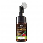 Wow Skin Science Apple Cider Vinegar Foaming Face Wash – With Organic Certified Himalayan Apple Cider Vinegar – No Parabens, Sulphate, Silicones & Color (With Built-In Brush) – 150Ml