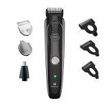 Havells Gs6400 Quick Charge Multi-Grooming Kit With Beard, Detail And Nose Trimmer, 50 ,Minutes Runtime (Black)
