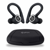 Newly Launched Ptron Bassbuds Sports V2 Bluetooth 5.3 Wireless Headphone With Earhooks, 48Hrs Playtime, Snug-Fit Design, Enc Tws Earbuds, Immersive Sound, Movie/Music Mode & Type-C Charging (Black)