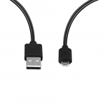 Flix (Beetel) Usb To Micro Usb Pvc Data Sync & 2A Fast Charging Cable, Made In India, 480Mbps Data Sync, Solid Cable, 1 Meter Long Usb Cable For Micro Usb Devices (Black)(Xcd-M101)