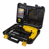 Stanley Sdh600Kp-In 600W 13Mm Hammer Drill Machine & Hand Tools Kit For Home, Diy And Professional Use (120-Pieces)