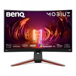 Benq Mobiuz Ex3210R 31.5-Inch 2K Qhd 1440P 1000R Curved Gaming Monitor, 165Hz, 1Ms, Amd Freesync Premium Pro, Hdr400, 90% Dci P3, 2.1 Channel Speakers, Height Adjustable, Hdmi2.0, Dp1.4