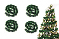 Collectible India Tinsel Garlands For Christmas Tree Decoration – Christmas Decorations Item For Home Hanging Door Wall Decorative Strings (Pack Of 4 Pcs)