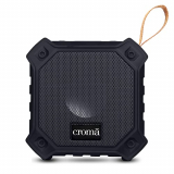 Croma 5W Portable Bluetooth Speaker With 21 Hours Play Time At Mid Volume, Bluetooth V5.0, Built In Mic, Multiple Connectivity Modes, True Wireless Technology (12 Months Warranty) (Cremp2101Sbtsp, Black)