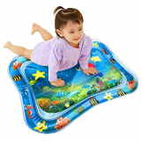 Fitsense Inflatable Tummy Time Leakproof, Fun Activity Indoor And Outdoor Water Play Mat For Baby (Blue)