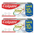 Colgate Total Advanced Health Antibacterial Toothpaste, Saver Pack Of 2 X 240G, Toothpaste For 12 Hour Antibacterial Protection, Provides Whole Mouth Health,  Multicolor ​