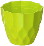 Gardens Need 100% Virgin Plastic Rich Pot-4″ | Set Of 5 Planter, (10.5Cm X 10.5Cm X 9Cm, Lemon Green)