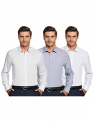Marks & Spencer Men’S Regular Shirt (T11_2179K_Light Blue Mix 16)