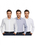 Marks & Spencer Men’S Regular Shirt (T11_2179K_Light Blue Mix 16)