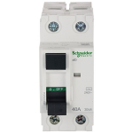 Schneider Electric Acti9 40A 2-Pole Rccb 30Ma | Polycarbonate Body, White | Residual Current Circuit Breaker For Electric Shock & Fire Protection | Din Rail Mount | Iec Certified (A9Kr11240)