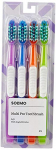 Amazon Brand – Solimo Multi Pro All-In-One Toothbrush (Pack Of 4)